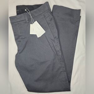 Vince Cotton Twill Griffith Chino Pant slate grey size 36